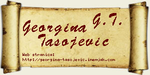 Georgina Tasojević vizit kartica